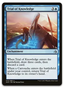Trial of Knowledge #73 (NM) Amonkhet AKH Magic MTG - Image 1
