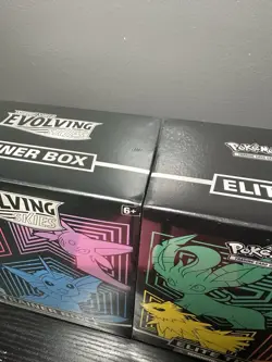 2 SEALED Pokemon Evolving Skies SET TCG BOTH ARTWORKS ETB Elite Trainer Box NEW - Image 2