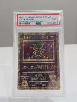 2000 Pokemon Game Promo 2000 Movie Ancient Mew Mint PSA 9 - Image 1