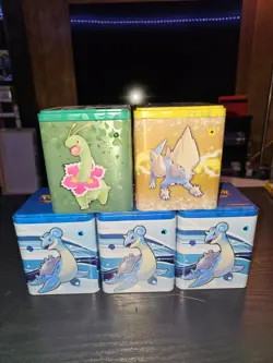Pokemon Stacking Tins 2022 Sword & Shield Electric, Water, Grass - Image 1