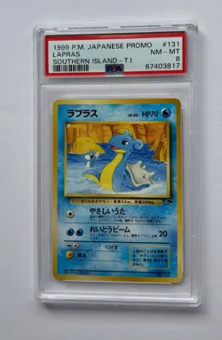 2001 POKEMON SOUTHERN ISLANDS PROMO #12 LAPRAS PSA 8 NM-MT - Image 1
