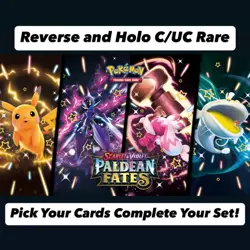 Pokemon Scarlet & Violet Paldean Fates Singles: You Pick! Reverse & Holo - Image 1