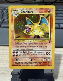 2000 Pokemon Base Set 2 Charizard 4/130 Holo Rare - Image 1