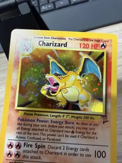 2000 Pokemon Base Set 2 Charizard 4/130 Holo Rare - Image 2