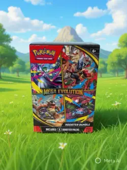 Pokemon TCG: Mega Evolution Factory Sealed Booster Bundle Box 6 Packs - Image 1