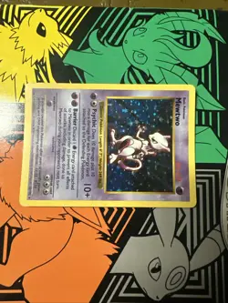Mewtwo 10/102 Shadowless Holo Rare Base Set Pokemon - Image 2