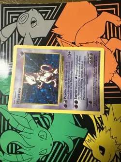 Mewtwo 10/102 Shadowless Holo Rare Base Set Pokemon - Image 4