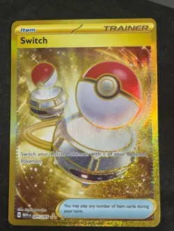 Pokemon TCG - Switch - 206/165 - Scarlet & Violet: 151 - NM Hyper Rare - Image 1
