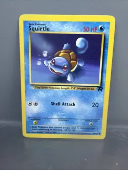 Pokemon TCG Squirtle 68/82 Team Rocket 1st Edition Non-Holo Regular NM - Image 1