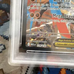 Pokemon TCG Mega Lucario ex Special Illustration Rare Holo Me01 179/132 PSA 9 - Image 2