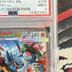 Pokemon TCG Mega Lucario ex Special Illustration Rare Holo Me01 179/132 PSA 9 - Image 4