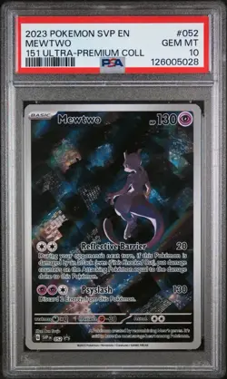 2023 Pokemon SVP EN Mewtwo #052 Promo 151 Ultra Premium Collection PSA 10 - Image 1