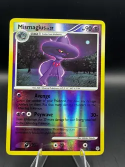 2007 Pokemon Mismagius 10/130 Diamond & Pearl Reverse Holo Rare [Vintage] - Image 2
