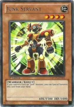 1x (NM) Junk Servant - EXVC-EN001 - Rare - 1st Edition YuGiOh - Image 1