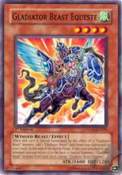 1x (EX) Gladiator Beast Equeste - TDGS-EN024 - Common - 1st Edition YuGiOh - Image 1