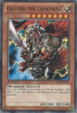 1x (EX) Gilford the Lightning - SP13-EN040 - Common - Unlimited Edition YuGiOh - Image 1