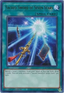 1x (NM) Sacred Sword of Seven Stars - MAGO-EN150 - Rare - 1st Edition YuGiOh - Image 1