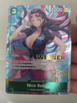 One Piece TCG P-111 WINNER Nico Robin (Heroines Battle Winner) English - Image 1