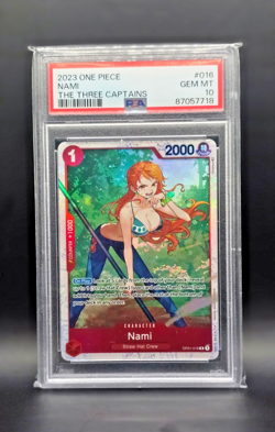 Nami OP01-016 (Ultra Deck: The Three Captains) One Piece Foil PSA 10 - Image 1