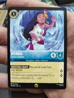 Disney Lorcana TCG Moana Curious Explorer NF 155/204 Legendary Winterspell - Image 2