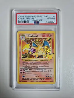 PSA 10 Charizard 4/102 Celebrations Classic Collection Pokemon Card GEM MINT - Image 1