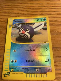 Poliwag 2002 Reverse Holo Expedition Pokemon Card 125/165 - Image 1
