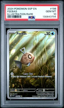 Feebas 198/191 PSA 10 - Surging Sparks - Pokemon Card - PSA 10 - Image 1