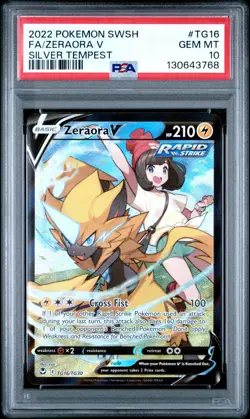 Zeraora V TG16/TG30 PSA 10 - Silver Tempest - Pokemon Card - PSA 10 - Image 1