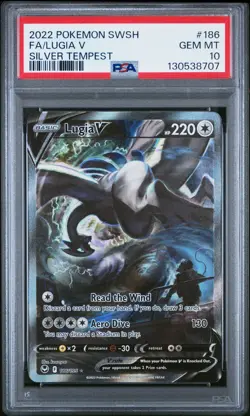Lugia V 186/195 - Silver Tempest - Pokemon Card - PSA 10 - Image 1