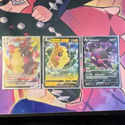 Pokemon Morpeko VMAX & V Promo Holo Card Lot 3 Cards - English - Image 1