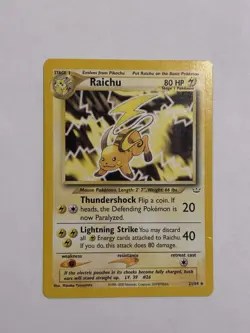 Nintendo Raichu Base Set 2 21/64 Rare Regular Unlimited Pokemon TCG Card - Image 1