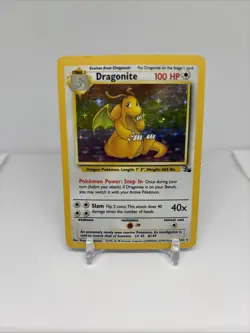 Pokemon Dragonite Fossil 4/62 Holo Rare Unlimited Card 1999 LP (E2341 - Image 1