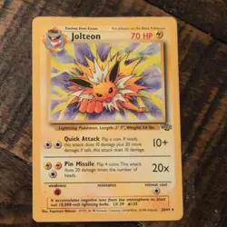 Pokemon TCG Jolteon Jungle 20/64 Regular Rare Non-Holo Card - Image 1