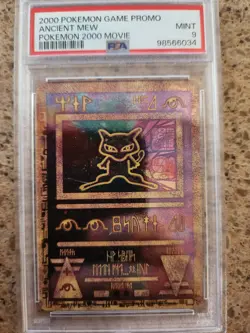 Pokemon Ancient Mew Metal Card TCG Pokemon Cards Collection PSA 9 - Image 1