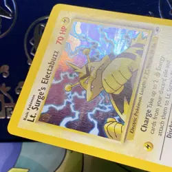 Lt. Surge's Electabuzz Gym Pokemon Card Base WOTC NM - Image 4