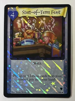 Harry Potter Trading Card Start-of-Term Feast 27 Rare Foil TCG Holo MP - Image 1