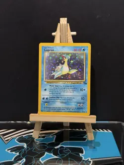 Pokemon TCG Lapras Fossil Holo Unlimited Rare Card 10/62 - Image 1