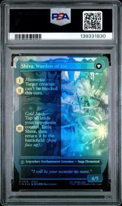 Jill, Shiva's Dominant - Final Fantasy MTG Magic Borderless Rare Foil 378 PSA 10 - Image 2