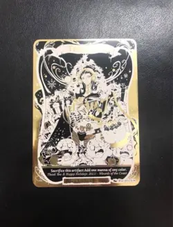 MTG Metal Treasure Token Liliana DIY Gold Japan SP Collectible - Image 1