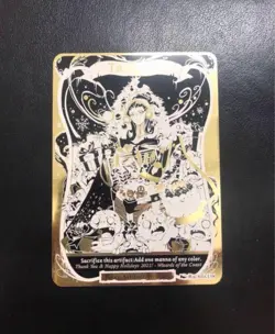 MTG Metal Treasure Token Liliana DIY Gold Japan SP Collectible - Image 2