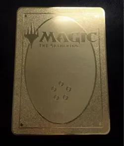 MTG Metal Treasure Token Liliana DIY Gold Japan SP Collectible - Image 3