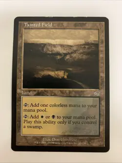 MTG LP Tainted Field Torment 140/143 MTG Magic the Gathering Land Uncommon - Image 1