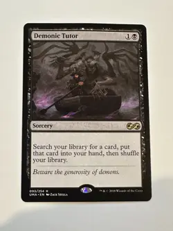 Demonic Tutor Ultimate Masters Regular LP MTG - Image 1