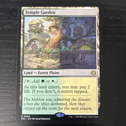 Magic the Gathering: Lorwyn Eclipsed Temple Garden Regular in Near Mint Cond. - Image 1