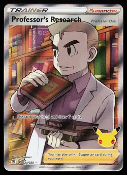 Professor's Research 024/025 Ultra Rare Celebrations Pokemon Card - Image 1