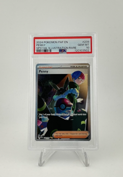 2024 POKEMON PAF EN-PALDEAN FATES SPECIAL ILLUSTRATION RARE #239 PENNY PSA 10 - Image 1