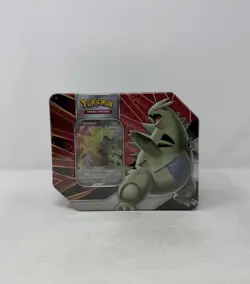 Pokemon TCG Tyranitar V Strikers Factory Sealed 5-Pack Tin - Image 1