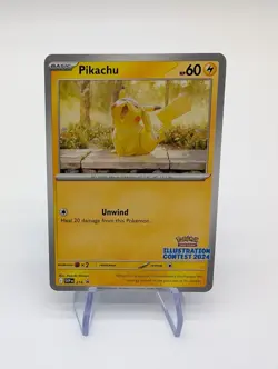 Pikachu SVP214 Illustration Contest Card Pokemon TCG - NM - Image 1