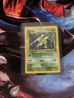 Pokemon TCG Scyther Jungle 10/64 Holo Unlimited Holo Rare - Image 1