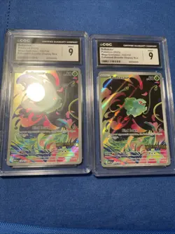 Two Bulbasaur Pokemon Mega Evolution Enhanced Booster Display Box Promo Cgc 9 - Image 1